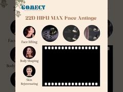 22D HIFU MAX 얼굴 노화 방지 주름 제거 피부 튼튼한 아름다움 기계